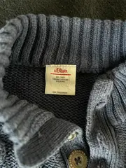 Vorschaubild 5 von Strickpullover Jungen Gr. 74 Blau Zopfstrick Norweger Pullover Winter