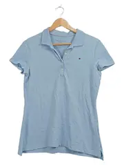 Vorschaubild 1 von Damen Poloshirt Blau Gr. 38 M Kurzarm Classic Fit