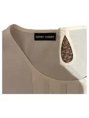 Vorschaubild 4 von Damen Bluse Elegant Weiß Langarm Gr. 44 Business Polyester