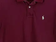 Vorschaubild 3 von Damen Poloshirt Skinny Fit Gr. 42 XL Rot Baumwolle Casual