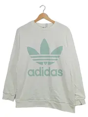Vorschaubild 1 von Originals Damen Sweatshirt Trefoil Logo Weiß Mint Gr. 36/S