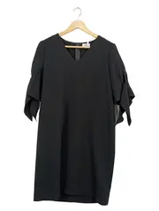 Vorschaubild 1 von Damen Kleid Gr. 36 Schwarz Elegant Volantärmel Festlich