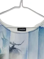 Vorschaubild 3 von Taifun Damen Bluse Shirt Blumenmuster Gr. 38/M Mehrfarbig Kurzarm