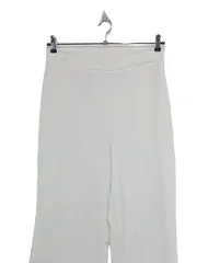 Vorschaubild 2 von Damen Stoffhose Business Anzughose Uni Weiß Gr. 40 L W31