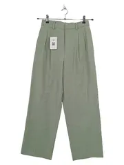 Vorschaubild 1 von Stoffhose Damen Gr. 36/S Grün High Waist Bundfalten