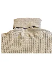 Vorschaubild 3 von Damen Rollkragenpullover Kurzarm Rippstrick Gr. 38/M Grau