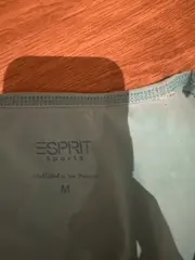 Vorschaubild 2 von Sports Damen T-Shirt Gr. M Türkis V-Ausschnitt Baumwolle