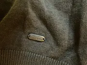 Vorschaubild 4 von Damen Pullunder Kapuze Ärmellos Grau Leinen Seide Gr. XS