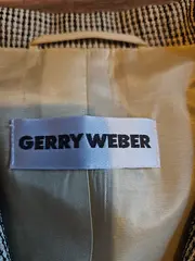 Vorschaubild 5 von Damen Blazer Gr. 38 Beige Kariert Klassisch Business