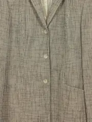 Vorschaubild 3 von Damen Blazer Gr. 38 Beige Kariert Klassisch Business