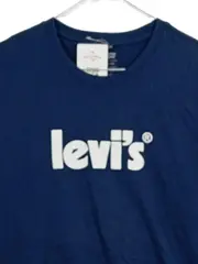 Vorschaubild 2 von Herren T-Shirt Gr. M Blau Logo-Print Relaxed Fit Baumwolle