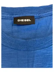 Vorschaubild 4 von Herren T-Shirt Blau Logo-Print Gr. M Kurzarm Casual