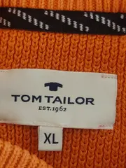 Vorschaubild 6 von Herren Pullover Troyer Orange Gr. XL Baumwolle Strick