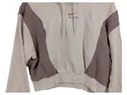 Vorschaubild 3 von Air Damen Kapuzenpullover Cropped Hoodie Beige Gr. S Sportlich