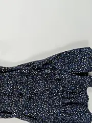 Vorschaubild 5 von Sommerkleid Blumenmuster Blau Gr. 40 Rüschen Damen