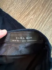 Vorschaubild 4 von Man Anzughose Herren Gr. 40 Blau Samt Slim Fit Elegant