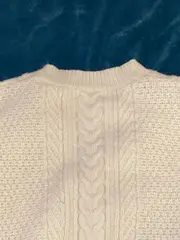 Vorschaubild 4 von Damen Pullover Zopfmuster Strickpullover Gr. 36/S Beige Creme