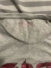 Vorschaubild 4 von Damen T-Shirt Logo Print Grau Gr. S Casual Baumwolle