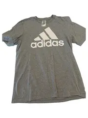 Vorschaubild 2 von T-Shirt Herren Gr. S Grau Logo-Print Sportshirt Baumwolle