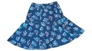 Vorschaubild 3 von TAIFUN Damen A-Linienrock Blumenmuster Petrol Gr. 38 Viskose Midi