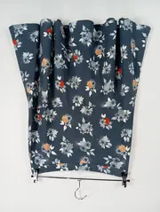 Vorschaubild 2 von TAIFUN Damen A-Linienrock Blumenmuster Petrol Gr. 38 Viskose Midi