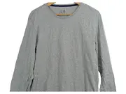 Vorschaubild 3 von Herren Langarmshirt Grau Gr. 48/M Casual Basic Baumwolle