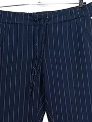 Vorschaubild 3 von Jogger Pants Damen Stoffhose Gestreift Blau Gr. 42 XL