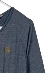 Vorschaubild 4 von Damen Freizeitkleid Gr. S blau meliert Taschen 3/4 Arm Casual