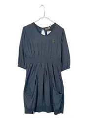 Vorschaubild 1 von Damen Freizeitkleid Gr. S blau meliert Taschen 3/4 Arm Casual