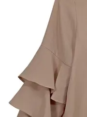 Vorschaubild 2 von Tunikakleid Damen Rosa Rüschen Minikleid Freizeit S 36