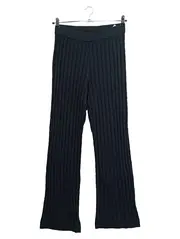 Vorschaubild 1 von Damen Strickhose Zopfmuster Schwarz Gr. S Baumwollmix