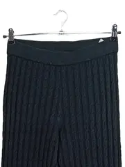 Vorschaubild 2 von Damen Strickhose Zopfmuster Schwarz Gr. S Baumwollmix