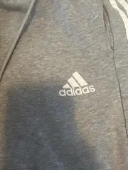 Vorschaubild 6 von 3-Streifen Jogginghose Herren Grau Baumwolle Gr. S Sport Athleisure