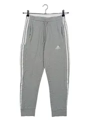 Vorschaubild 1 von 3-Streifen Jogginghose Herren Grau Baumwolle Gr. S Sport Athleisure