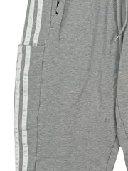 Vorschaubild 4 von 3-Streifen Jogginghose Herren Grau Baumwolle Gr. S Sport Athleisure