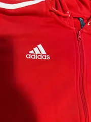 Vorschaubild 5 von FC Bayern München Kapuzenjacke Herren Gr. 40/L Rot Trainingsjacke