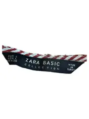 Vorschaubild 4 von Basic Damen Bluse Gr. 40/L Rot Weiß Gestreift Rüschen Langarm