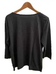 Vorschaubild 2 von Damen T-Shirt Organic Cotton Gr. XL 44 Grau Meliert 3/4-Arm