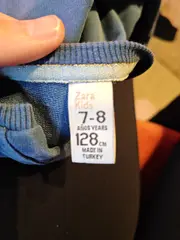 Vorschaubild 5 von Kinder Sweatshirt Langarm Baumwolle Blau Schriftzug Gr. 128