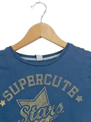 Vorschaubild 3 von Kinder Sweatshirt Langarm Baumwolle Blau Schriftzug Gr. 128