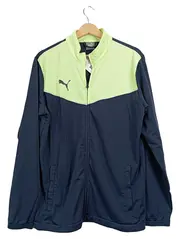 Vorschaubild 1 von Trainingsjacke Herren Gr. L Sportjacke Neongelb Navy Blau