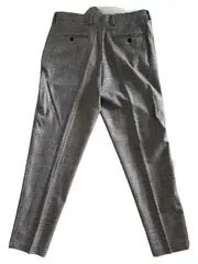 Vorschaubild 2 von Herren Anzughose Kariert Grau Glencheck Slim Fit Gr. 48/M W32