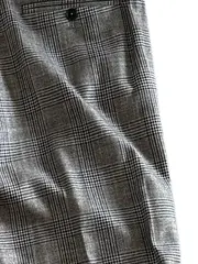 Vorschaubild 4 von Herren Anzughose Kariert Grau Glencheck Slim Fit Gr. 48/M W32