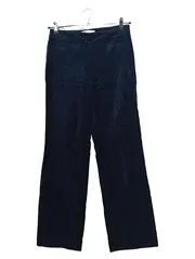 Vorschaubild 1 von Samthose Damen Stoffhose Petrol Samt Velvet Gr. M/38 Elegant