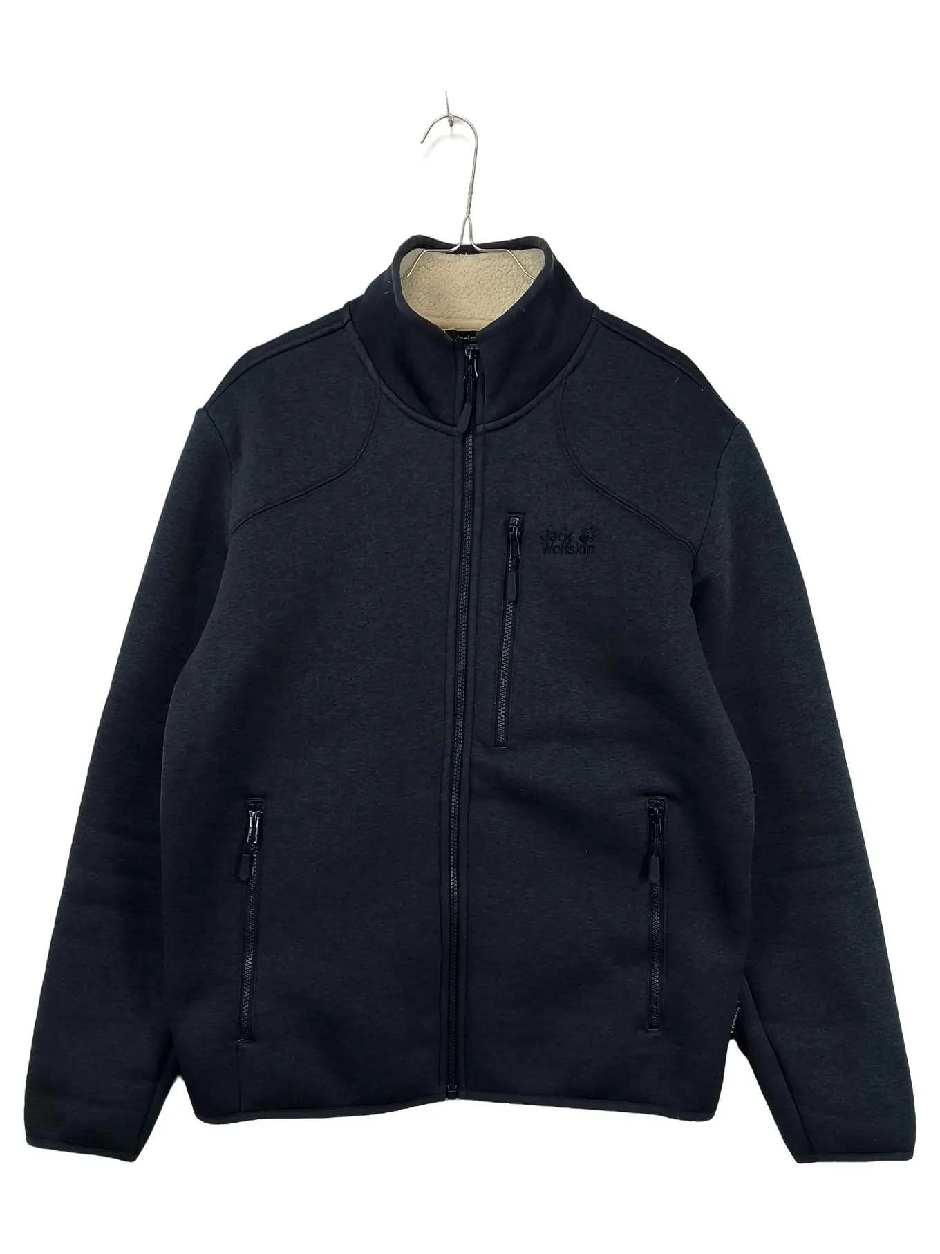 JACK WOLFSKIN Herren Fleecejacke Outdoor L Blau Polyester Reißverschluss