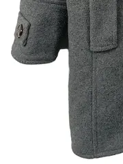 Vorschaubild 4 von Damen Übergangsmantel Kapuze Grau Wolle Gr. 38/M