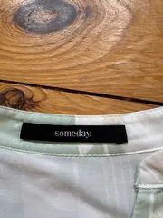 Vorschaubild 5 von Damen Bluse Kurzarm Gr. S Grün Geometrisch Viskose Casual