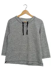 Vorschaubild 1 von Damen Pullover Shirt Gr. 38 M Grau Meliert 3/4-Arm Casual