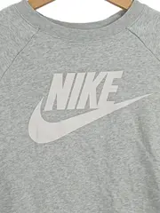 Vorschaubild 2 von Damen Sweatshirt Grau Gr. L Logo Pullover Sportlich Baumwolle