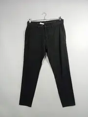 Vorschaubild 2 von Herren Stoffhose Business Baumwolle Schwarz Gr. W32/48/M
